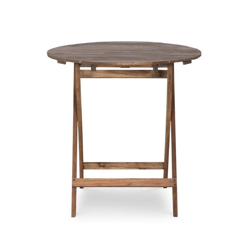 Linon Catalan Three-Piece Cafe Teak Set