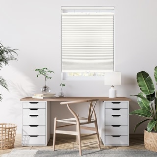 64-inch Cream/White Blackout Top Down/Bottom Up Shade