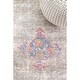 preview thumbnail 3 of 5, Nuloom Grey Transitional Classical Medallion Fading Folktime Border Area Rug