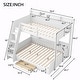 preview thumbnail 7 of 8, Twin over Full Bunk Bed with Storage Shelves, LED, Charging Station and a Drawer