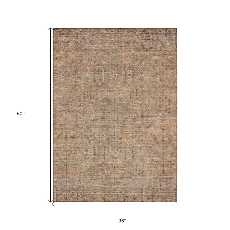 HomeRoots Southwestern Transitional Rectangle Outdoor Rug