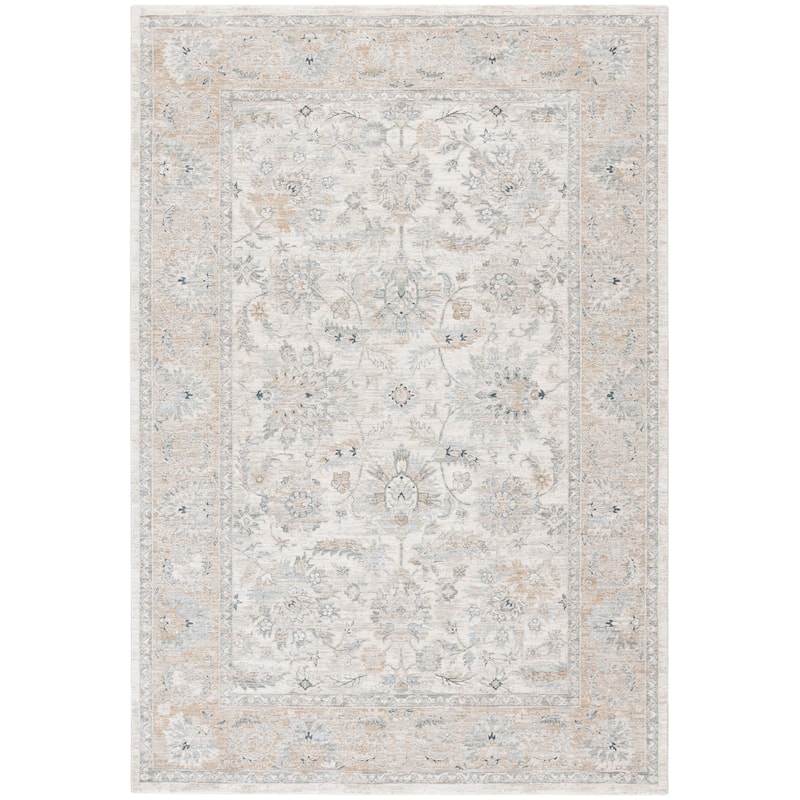 Lauren Ralph Lauren Piia Traditional Oriental Rug - 6'7" Square - Ivory/Gold