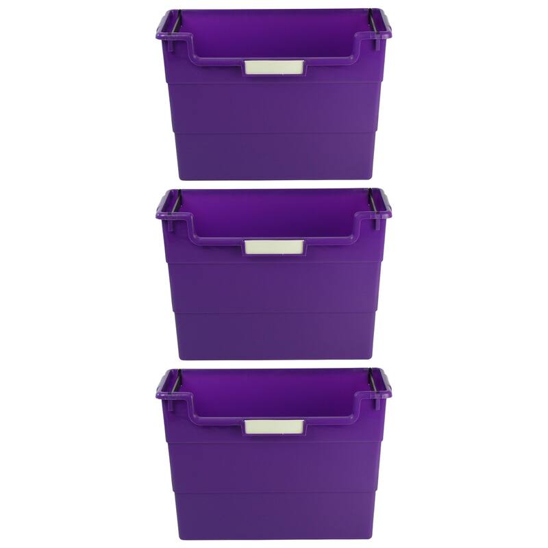 Romanoff Desk Top Organizer, Purple, Pack of 3