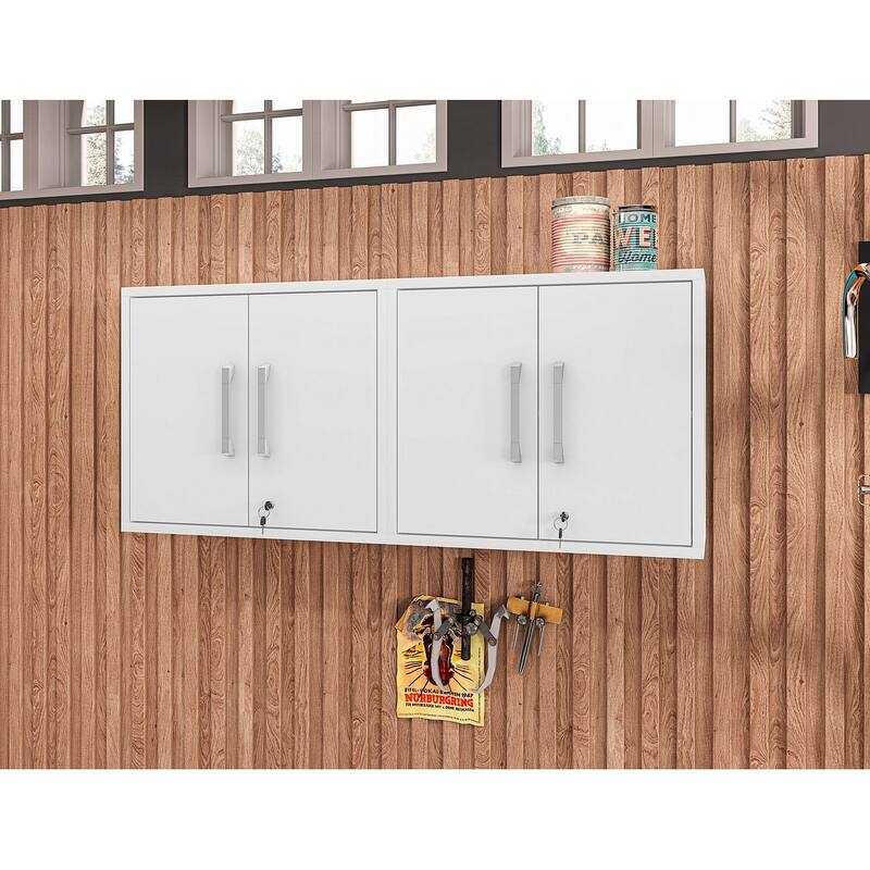 Manhattan Comfort Eiffel Floating Garage Cabinet (Set of 2)