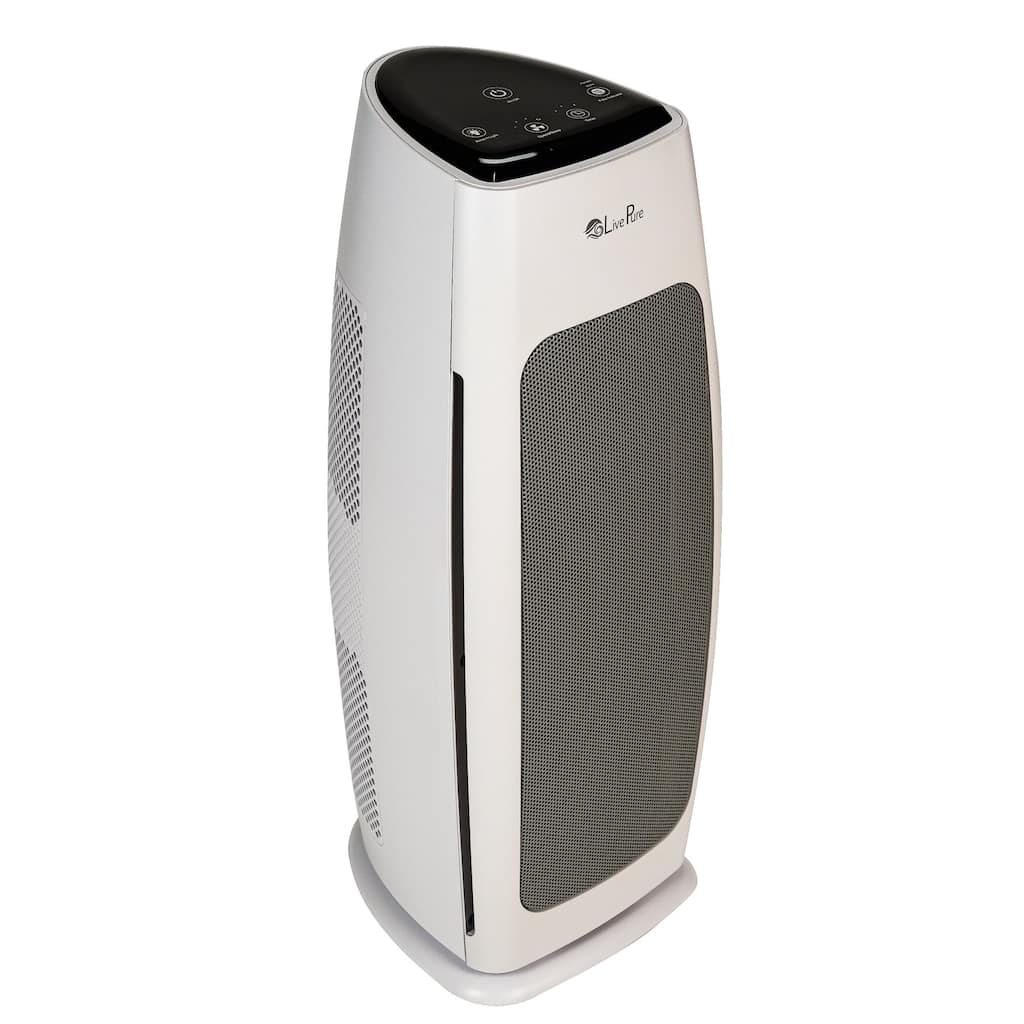 LivePure Sierra Series Digital Tall Tower Air Purifier with Permanent Filtration