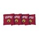 preview thumbnail 1 of 1, Indiana Purdue Jaguars Red Cornhole Bags All-Weather Resin Filled
