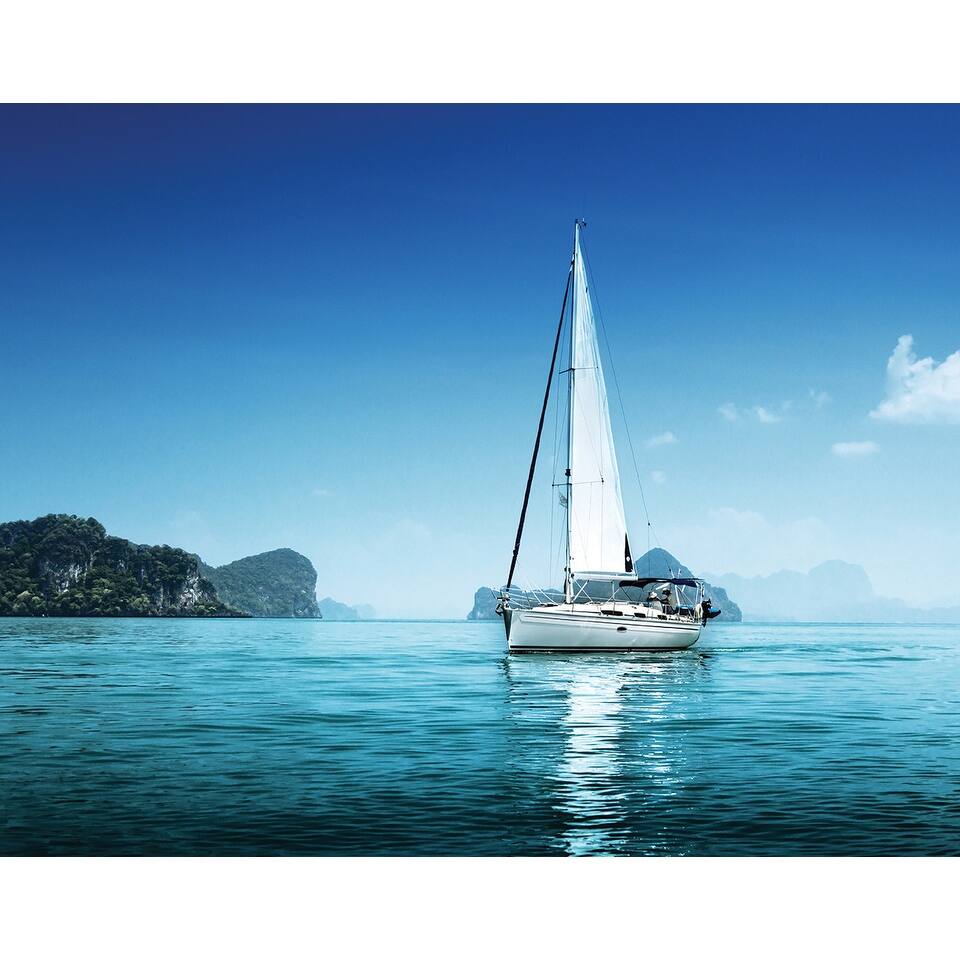 Global Fusion Sailing Yacht 6-Panel Wall Mural