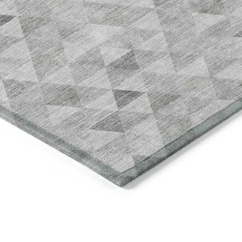 HomeRoots Geometric Transitional Rectangle Outdoor Rug