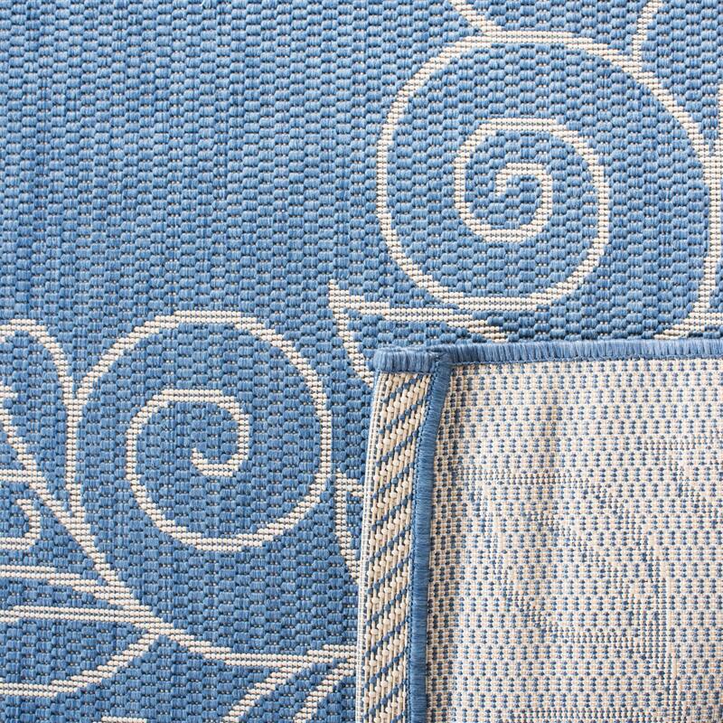 SAFAVIEH Courtyard Bobbye Scroll Indoor/ Outdoor Waterproof Patio Backyard Rug