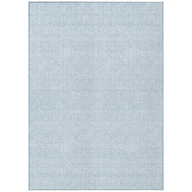 HomeRoots Geometric Transitional Rectangle Outdoor Rug