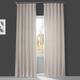 Exclusive Fabrics French Linen Lined Curtain Panel (1 Panel)