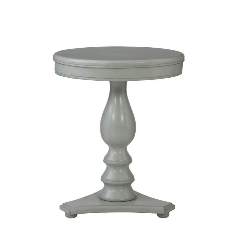 Linon Stanton Round Accent Side Table - Grey