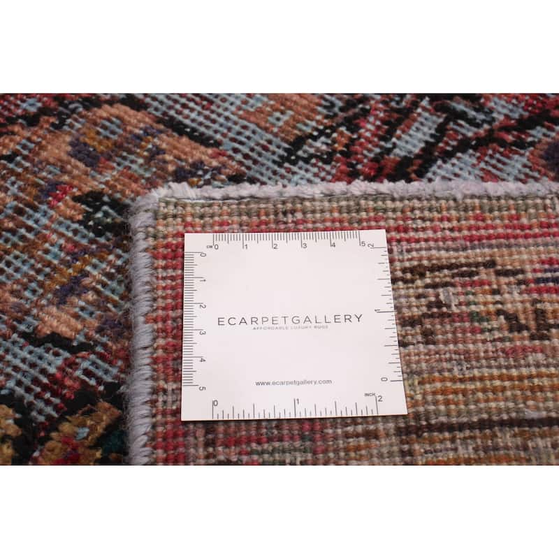 ECARPETGALLERY Hand-knotted Color Transition Denim Blue Wool Rug - 6'9 x 9'10