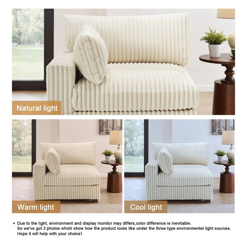 Plush Faux Fur Accent Sofa Chair