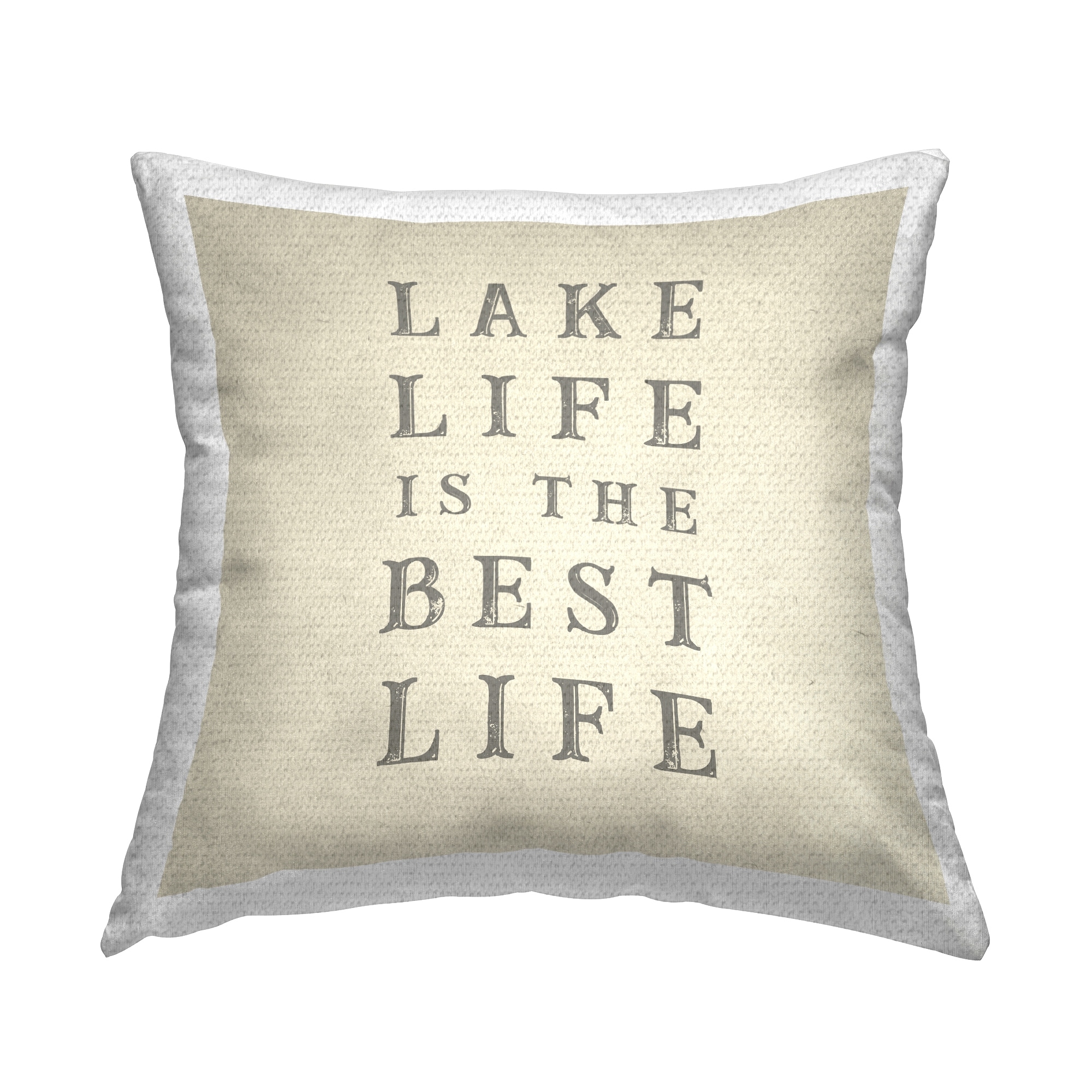 Stupell Lake Life is Best Printed Outdoor Throw Pillow Design by Lil' Rue