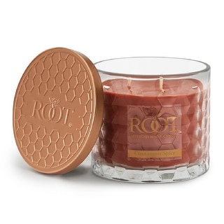 Root Cinnamon Spice Scented 3-Wick Signature Honeycomb Jar