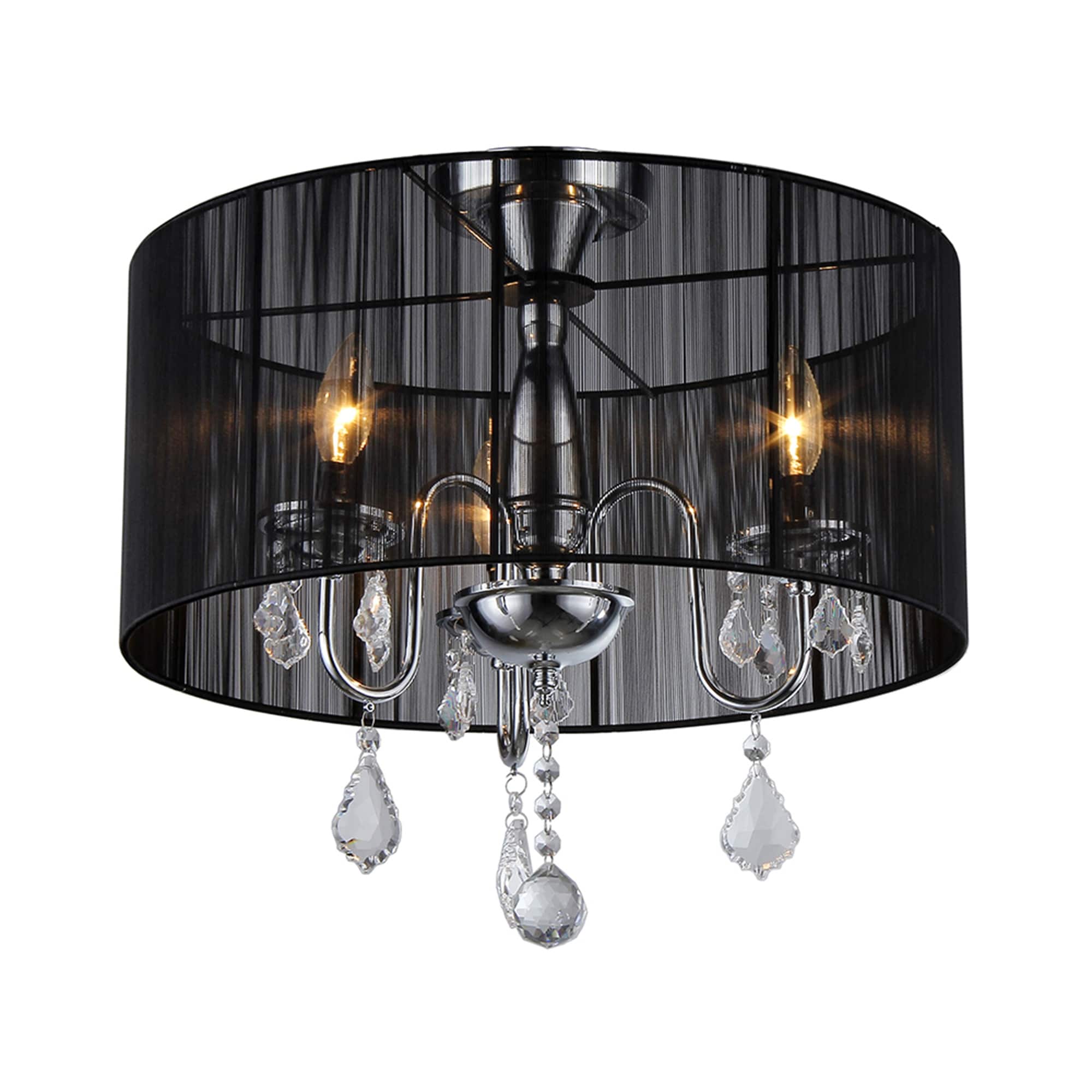 Warehouse of Tiffany Round Satin Crystal Chandelier, image size:2000x2000