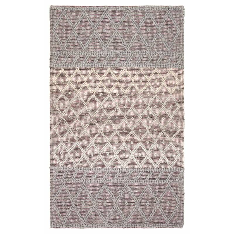 ECARPETGALLERY Braid weave Sienna Grey Wool Rug - 5'0 x 8'0 - Grey - 5'0 x 8'0