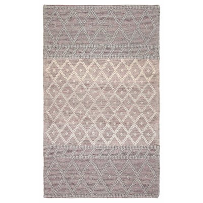 ECARPETGALLERY Braid weave Sienna Grey Wool Rug - 5'0 x 8'0