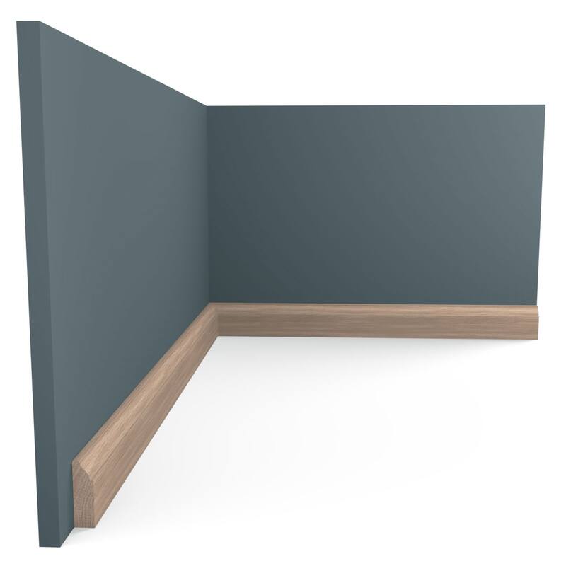 WM947: 3/8-in D x 1-1/4-in W x 96-in L Americraft Solid Hardwood Stain Grade Colonial Stop Moulding