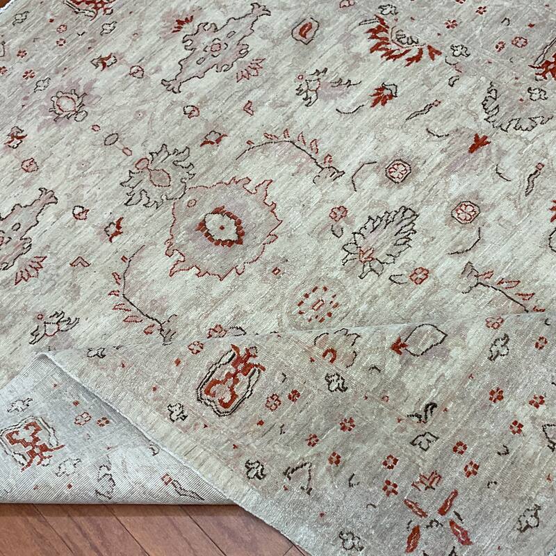HERAT ORIENTAL Handmade Oushak Wool Rug - 4'10" x 6'1"