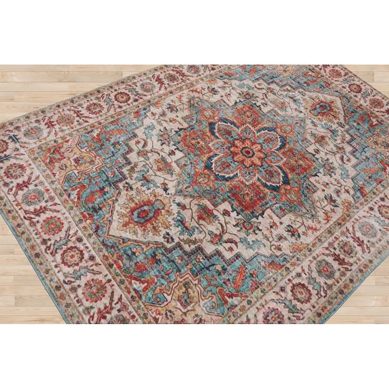 Blossom echo Vintage Area Rug main image 0