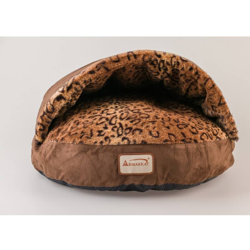 Cuddle Cave Cat Bed With Anti Slip Bottom for Cat Kitty Puppy Animalx, Cat Slipper Bed - 20"L x 20"W x 11"H