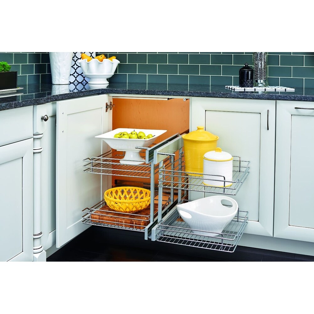 Shop Rev A Shelf 5psp 18 5psp Series 18 Base Cabinet Blind Corner