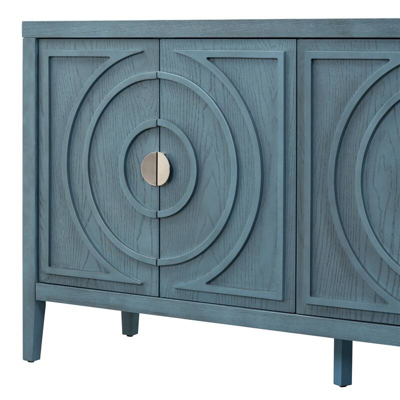 Merax Retro Sideboarddoor with Circular Groove Design