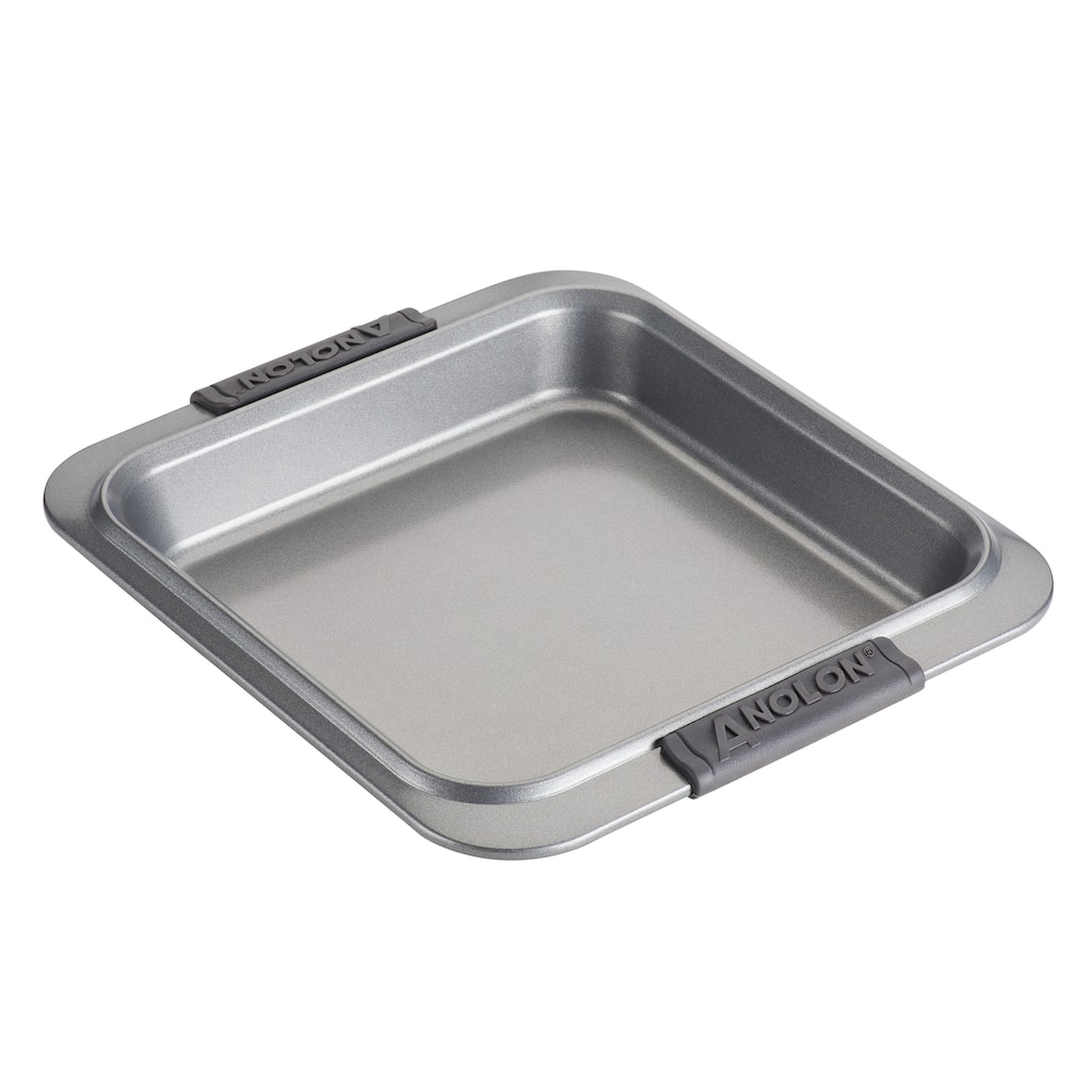 Anolon Advanced Bakeware Nonstick Square Cake Pan, 9-Inch x 9-Inch, Gray