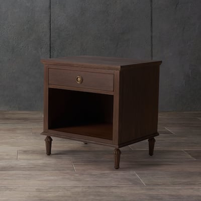 SAFAVIEH Couture Melkorka 1-Drawer Wood Nightstand