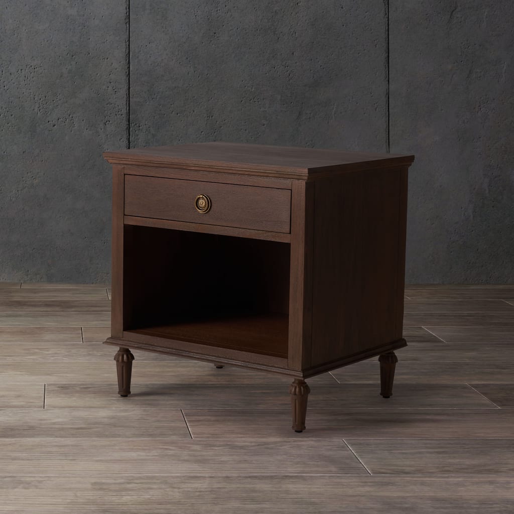 SAFAVIEH Couture Melkorka 1-Drawer Wood Nightstand
