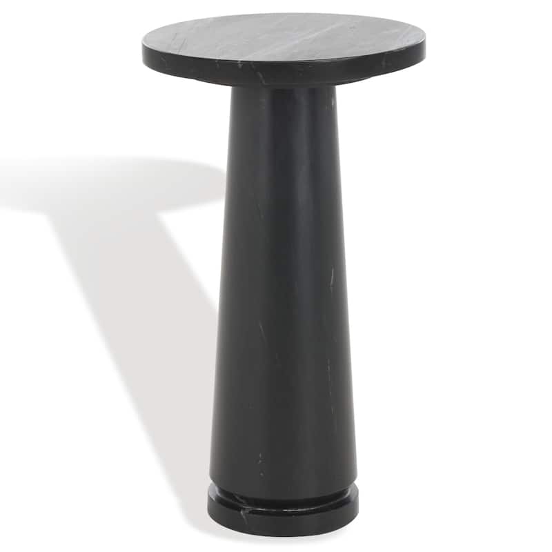 SAFAVIEH Couture Valentia Round Marble Accent Table - 10" W x 10" D x 18" H
