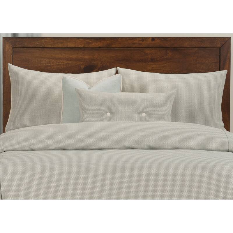 Crisscross Sea Luxury Tweed Duvet Cover and Insert Set