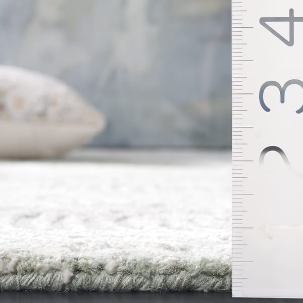dimension image slide 1 of 2, SAFAVIEH Handmade Glamour Maimu Modern Wool Rug