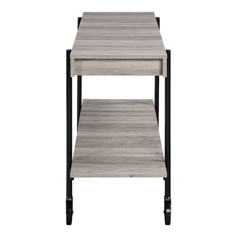 Hyssop Farmhouse 47-inch Metal 1-Shelf Console Table by Furniture of America