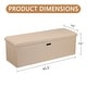 preview thumbnail 25 of 48, 15" Tall Foldable Storage Ottoman Lift-Top Lid & Carry Handle Multi Functional Footrest Shoe Bench Coffee Table for Living Room