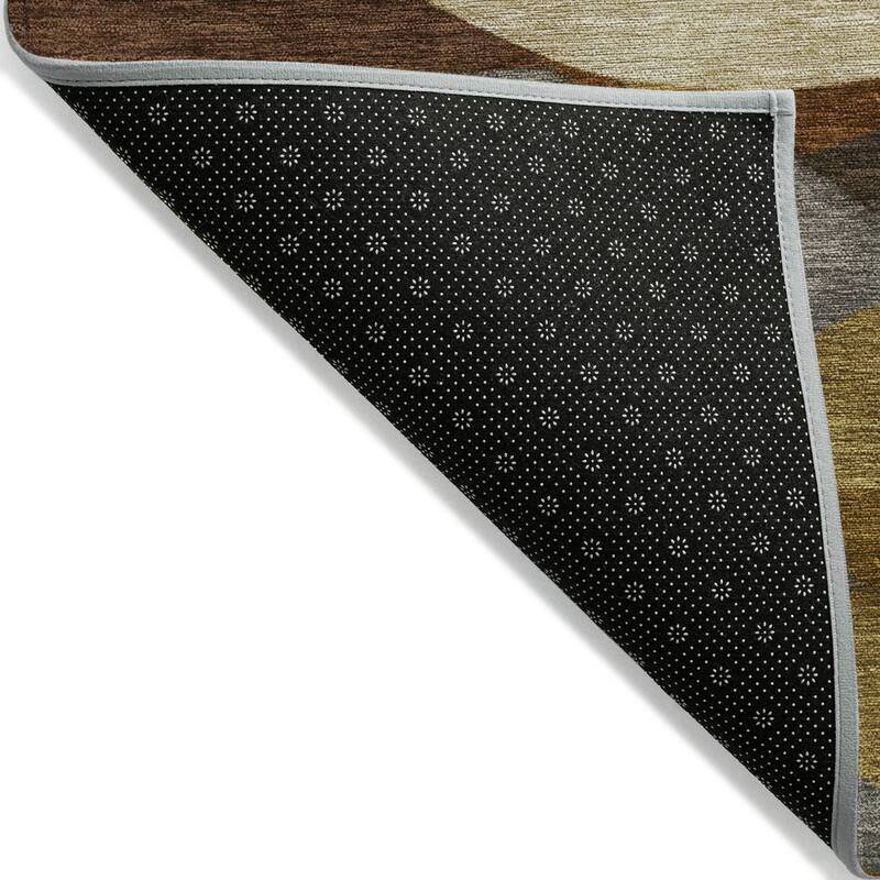 Machine Washable Indoor/Outdoor Contemoorary Deco Chantille Rug