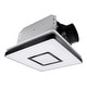 preview thumbnail 1 of 13, Akicon Bathroom Exhaust Fan with Light, 90 CFM, 1.5 Sones, Nightlight Included, Square Black