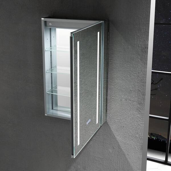 Shop Led Lit Medicine Cabinet With Mirrors Defogger And Usb Outlets On Sale Overstock 30747586