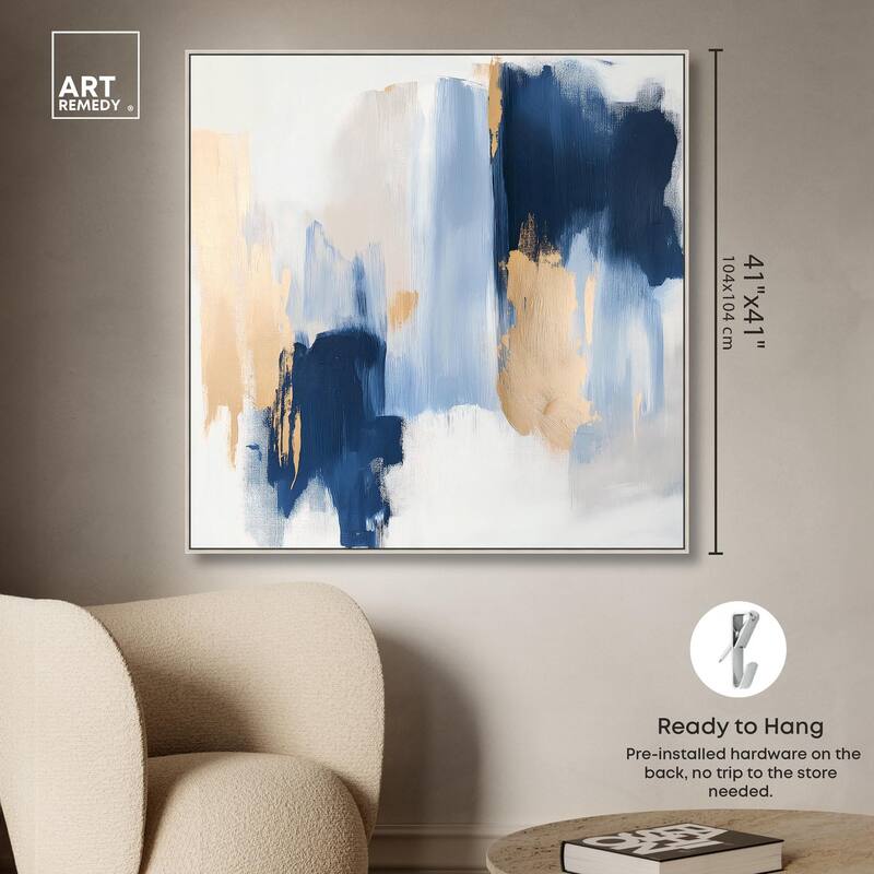 Tranquil Blue Depths I Canvas by Art Remedy