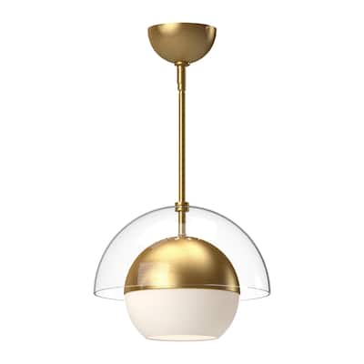 Alora Lighting PD568212OP Lucy 12" Wide Pendant with Opal Glass Shade