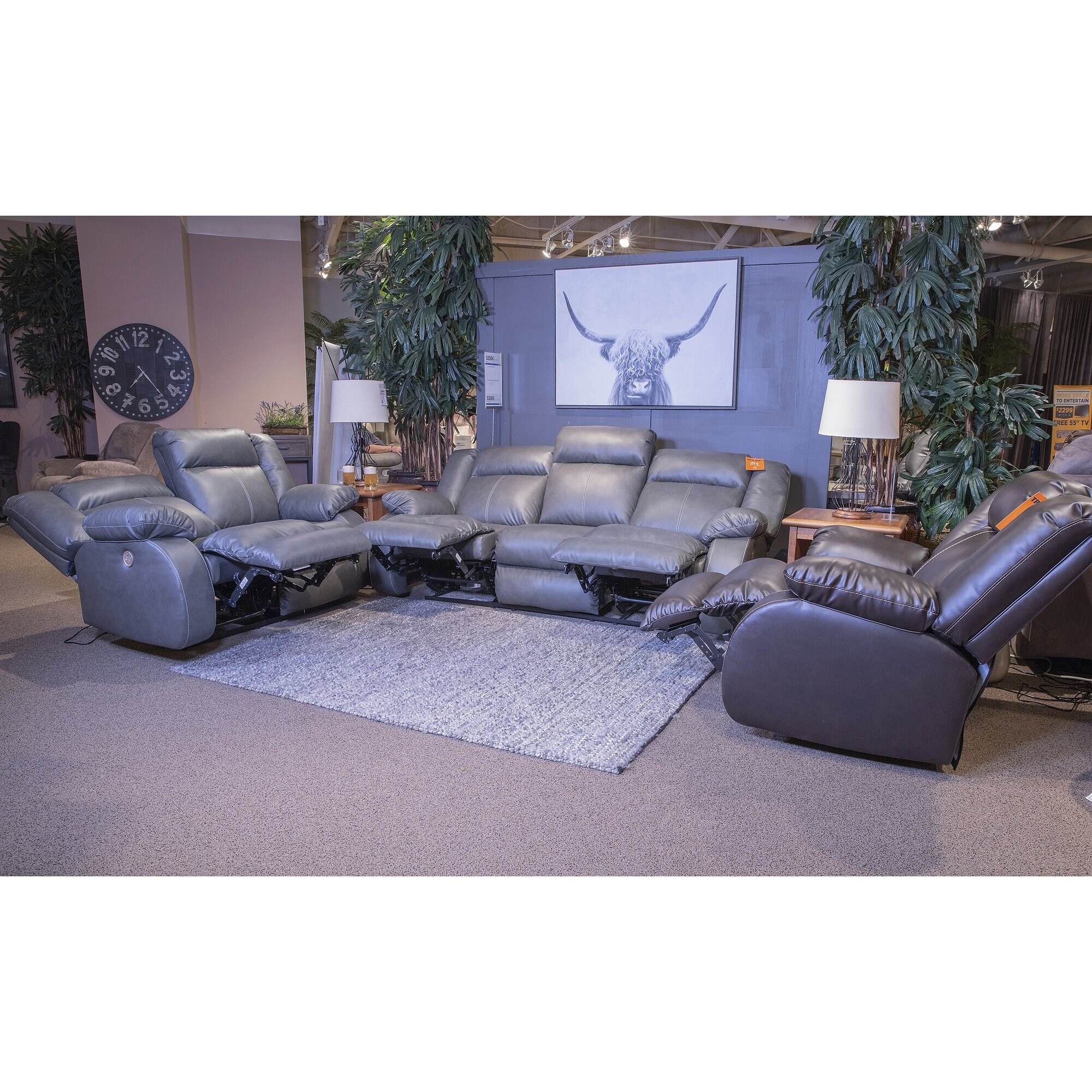 Denoron power reclining best sale loveseat
