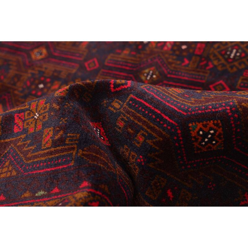 ECARPETGALLERY Hand-knotted Teimani Dark Navy Wool Rug - 3'7 x 6'1