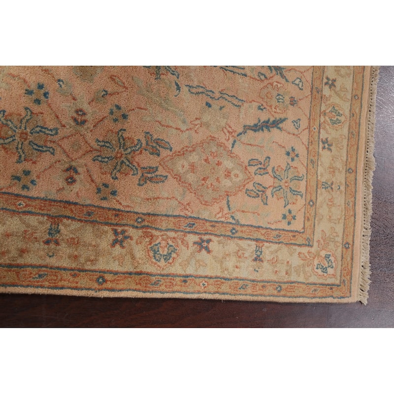 Traditional Floral Agra Oriental Area Rug Hand-knotted Wool Carpet - 3'11" x 6'2"