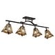 preview thumbnail 3 of 2, Quoizel Inglenook 4-Light 42" Track Lighting in Valiant Bronze