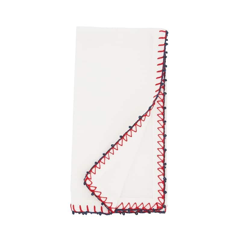 Whipstitch Pom Pom Delight Napkin (Set of 4) - 20"x20"