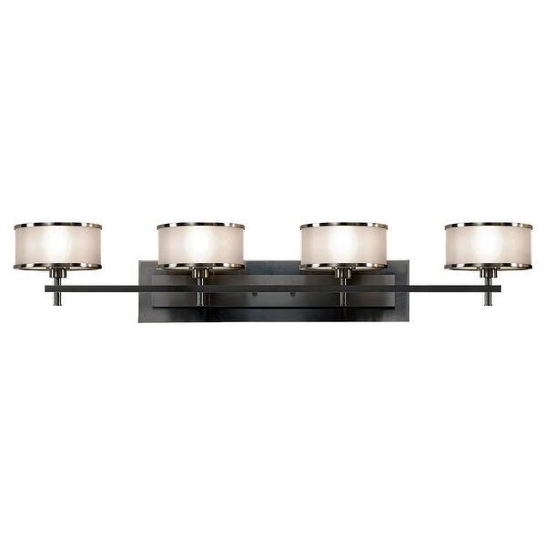 Shop Feiss Vs13704 Casual Luxury 4 Light Bathroom Vanity Light Brushed Steel Overstock 16415720
