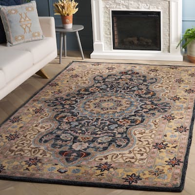 SAFAVIEH Handmade Heritage Marais Traditional Oriental Wool Rug