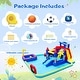preview thumbnail 10 of 11, Inflatable Water Park with Slide and Blower,Outdoor Bounce House Splash Pool, ETL Certified Blower Included,Backyard Water Slide